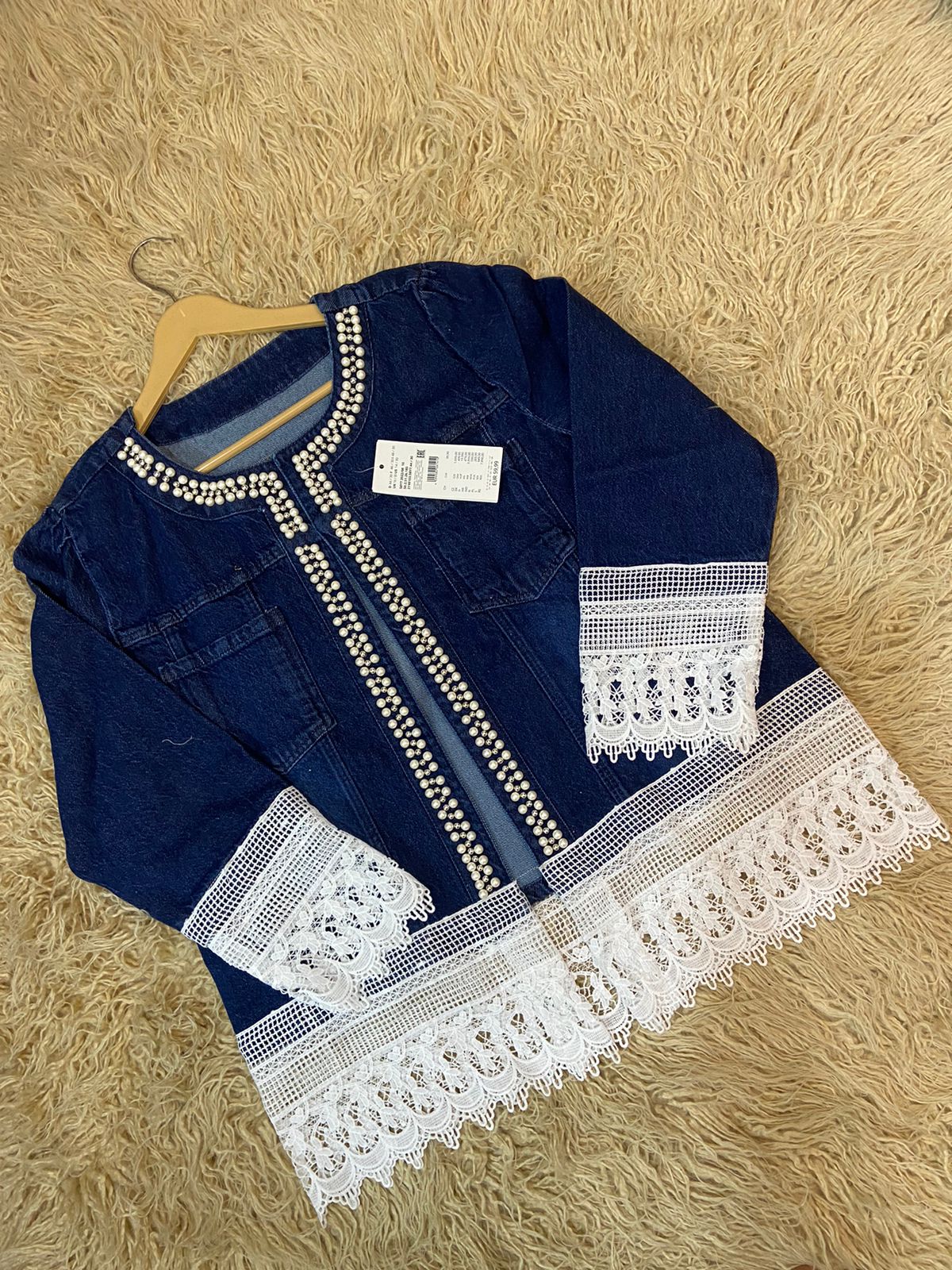 denim lace jacket