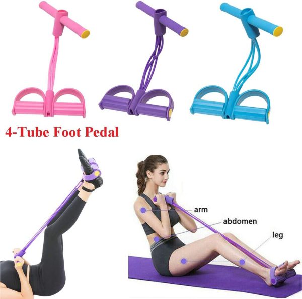 Elastic Pull Ropes Tummy Trimmer (random Colors)