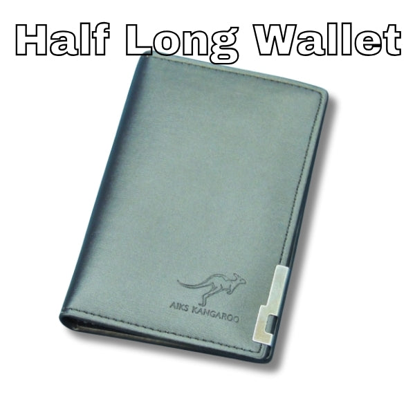 Men’s Leather Half Long Wallet